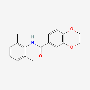 molecular formula C17H17NO3 B5673646 N-(2,6-dimethylphenyl)-2,3-dihydro-1,4-benzodioxine-6-carboxamide 