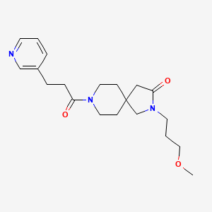 2-(3-methoxypropyl)-8-[3-(3-pyridinyl)propanoyl]-2,8-diazaspiro[4.5]decan-3-one