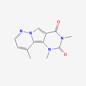 molecular formula C12H12N4O2 B5673730 1,3,10-trimethylpyrimido[4',5':3,4]pyrrolo[1,2-b]pyridazine-2,4(1H,3H)-dione 