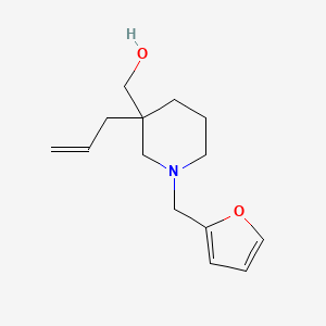 molecular formula C14H21NO2 B5673756 [3-allyl-1-(2-furylmethyl)-3-piperidinyl]methanol 
