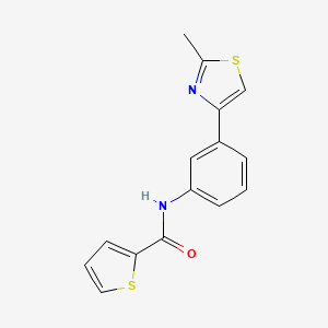 molecular formula C15H12N2OS2 B5673786 N-[3-(2-methyl-1,3-thiazol-4-yl)phenyl]-2-thiophenecarboxamide 