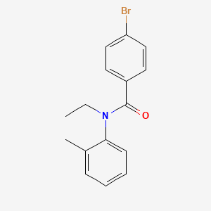 molecular formula C16H16BrNO B5673823 4-bromo-N-ethyl-N-(2-methylphenyl)benzamide CAS No. 5350-24-3