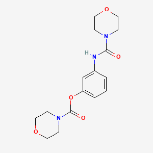 3-[(4-morpholinylcarbonyl)amino]phenyl 4-morpholinecarboxylate