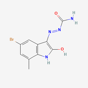 molecular formula C10H9BrN4O2 B5673845 5-bromo-7-methyl-1H-indole-2,3-dione 3-semicarbazone 