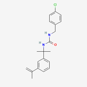 molecular formula C20H23ClN2O B5673854 N-(4-chlorobenzyl)-N'-[1-(3-isopropenylphenyl)-1-methylethyl]urea 