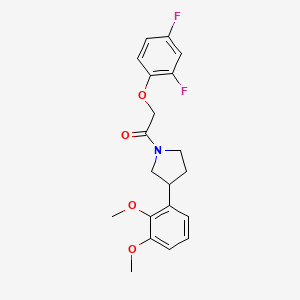 molecular formula C20H21F2NO4 B5673859 1-[(2,4-difluorophenoxy)acetyl]-3-(2,3-dimethoxyphenyl)pyrrolidine 