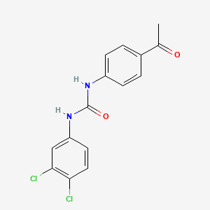 molecular formula C15H12Cl2N2O2 B5673890 N-(4-acetylphenyl)-N'-(3,4-dichlorophenyl)urea 