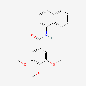 molecular formula C20H19NO4 B5673964 3,4,5-trimethoxy-N-1-naphthylbenzamide 