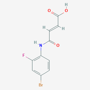 molecular formula C10H7BrFNO3 B5673965 4-[(4-bromo-2-fluorophenyl)amino]-4-oxo-2-butenoic acid 