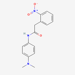 molecular formula C16H17N3O3 B5673969 N-[4-(dimethylamino)phenyl]-2-(2-nitrophenyl)acetamide 