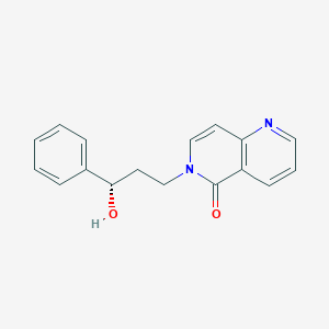 molecular formula C17H16N2O2 B5673999 6-[(3S)-3-hydroxy-3-phenylpropyl]-1,6-naphthyridin-5(6H)-one 