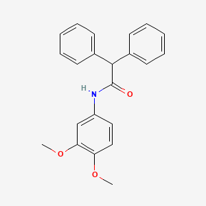 molecular formula C22H21NO3 B5674017 N-(3,4-dimethoxyphenyl)-2,2-diphenylacetamide 