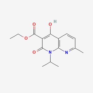 Ethyl 4-hydroxy-1-isopropyl-7-methyl-2-oxo-1,2-dihydro-1,8-naphthyridine-3-carboxylate