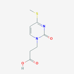 molecular formula C8H10N2O3S B5674079 3-[4-(methylthio)-2-oxo-1(2H)-pyrimidinyl]propanoic acid 