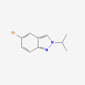 molecular formula C10H11BrN2 B567408 5-Bromo-2-isopropyl-2H-indazole CAS No. 1280786-61-9