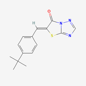 molecular formula C15H15N3OS B5674096 5-(4-tert-butylbenzylidene)[1,3]thiazolo[3,2-b][1,2,4]triazol-6(5H)-one 