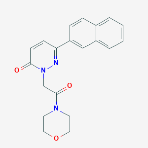 molecular formula C20H19N3O3 B5674107 2-[2-(4-morpholinyl)-2-oxoethyl]-6-(2-naphthyl)-3(2H)-pyridazinone 