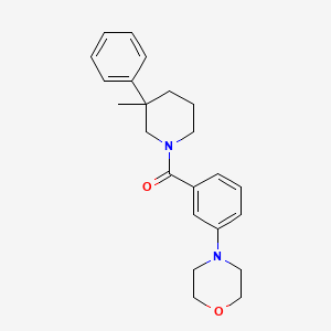 molecular formula C23H28N2O2 B5674179 4-{3-[(3-methyl-3-phenylpiperidin-1-yl)carbonyl]phenyl}morpholine 
