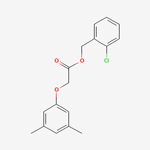molecular formula C17H17ClO3 B5674191 2-chlorobenzyl (3,5-dimethylphenoxy)acetate 