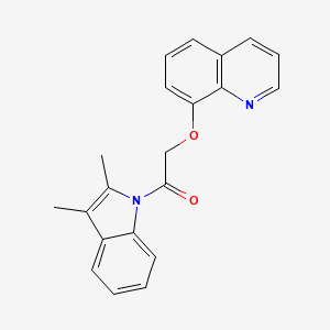 molecular formula C21H18N2O2 B5674230 8-[2-(2,3-dimethyl-1H-indol-1-yl)-2-oxoethoxy]quinoline 