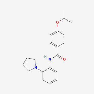 4-isopropoxy-N-[2-(1-pyrrolidinyl)phenyl]benzamide