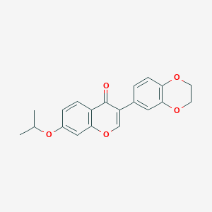 molecular formula C20H18O5 B5674265 3-(2,3-dihydro-1,4-benzodioxin-6-yl)-7-isopropoxy-4H-chromen-4-one 