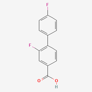 molecular formula C13H8F2O2 B567428 2,4'-二氟-[1,1'-联苯]-4-羧酸 CAS No. 1214332-34-9
