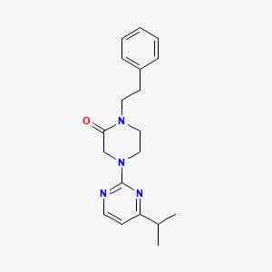 molecular formula C19H24N4O B5674301 4-(4-isopropylpyrimidin-2-yl)-1-(2-phenylethyl)piperazin-2-one 
