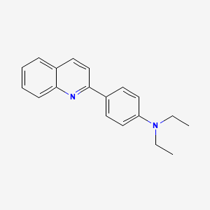 molecular formula C19H20N2 B5674304 N,N-diethyl-4-(2-quinolinyl)aniline CAS No. 19736-41-5