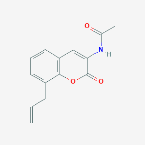 molecular formula C14H13NO3 B5674317 N-(8-allyl-2-oxo-2H-chromen-3-yl)acetamide 
