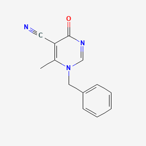 1-benzyl-6-methyl-4-oxo-1,4-dihydro-5-pyrimidinecarbonitrile