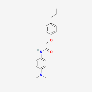 molecular formula C21H28N2O2 B5674399 N-[4-(diethylamino)phenyl]-2-(4-propylphenoxy)acetamide CAS No. 301225-41-2
