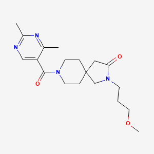 molecular formula C19H28N4O3 B5674427 8-[(2,4-dimethyl-5-pyrimidinyl)carbonyl]-2-(3-methoxypropyl)-2,8-diazaspiro[4.5]decan-3-one 