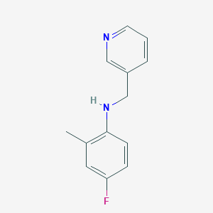 molecular formula C13H13FN2 B5674463 (4-fluoro-2-methylphenyl)(3-pyridinylmethyl)amine 