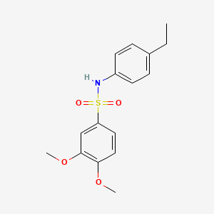 molecular formula C16H19NO4S B5674485 N-(4-ethylphenyl)-3,4-dimethoxybenzenesulfonamide 
