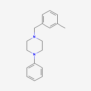 molecular formula C18H22N2 B5674488 1-(3-methylbenzyl)-4-phenylpiperazine 