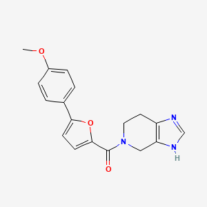 molecular formula C18H17N3O3 B5674533 5-[5-(4-methoxyphenyl)-2-furoyl]-4,5,6,7-tetrahydro-1H-imidazo[4,5-c]pyridine 