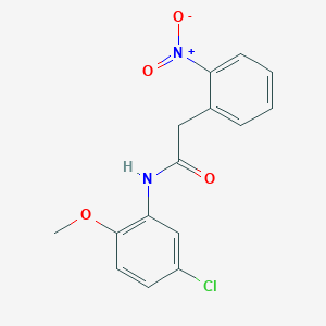 molecular formula C15H13ClN2O4 B5674541 N-(5-chloro-2-methoxyphenyl)-2-(2-nitrophenyl)acetamide 
