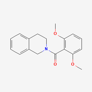 molecular formula C18H19NO3 B5674566 2-(2,6-dimethoxybenzoyl)-1,2,3,4-tetrahydroisoquinoline 