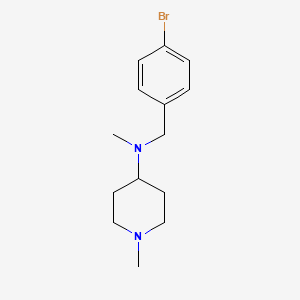 molecular formula C14H21BrN2 B5674619 N-(4-bromobenzyl)-N,1-dimethyl-4-piperidinamine 