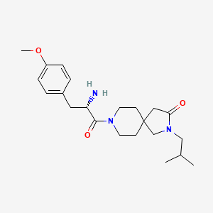 molecular formula C22H33N3O3 B5674630 2-isobutyl-8-(O-methyl-L-tyrosyl)-2,8-diazaspiro[4.5]decan-3-one hydrochloride 