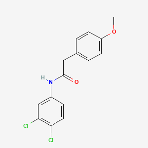 molecular formula C15H13Cl2NO2 B5674641 N-(3,4-dichlorophenyl)-2-(4-methoxyphenyl)acetamide 