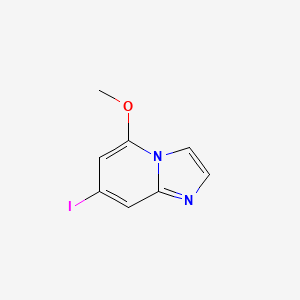 molecular formula C8H7IN2O B567465 7-Iodo-5-methoxyimidazo[1,2-a]pyridine CAS No. 1207840-38-7
