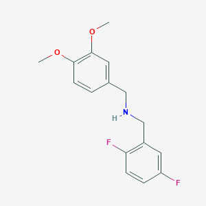 molecular formula C16H17F2NO2 B5674654 (2,5-difluorobenzyl)(3,4-dimethoxybenzyl)amine 
