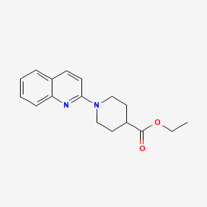 molecular formula C17H20N2O2 B5674715 ethyl 1-(2-quinolinyl)-4-piperidinecarboxylate 