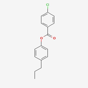 molecular formula C16H15ClO2 B5674767 4-propylphenyl 4-chlorobenzoate 