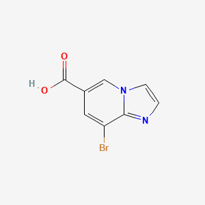 molecular formula C8H5BrN2O2 B567482 8-Bromoimidazo[1,2-A]pyridine-6-carboxylic acid CAS No. 1234616-06-8