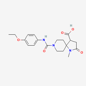 8-{[(4-ethoxyphenyl)amino]carbonyl}-1-methyl-2-oxo-1,8-diazaspiro[4.5]decane-4-carboxylic acid