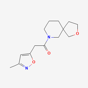 molecular formula C14H20N2O3 B5674896 7-[(3-methylisoxazol-5-yl)acetyl]-2-oxa-7-azaspiro[4.5]decane 
