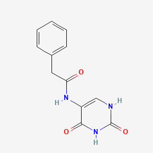 molecular formula C12H11N3O3 B5674910 N-(2,4-dioxo-1,2,3,4-tetrahydro-5-pyrimidinyl)-2-phenylacetamide 